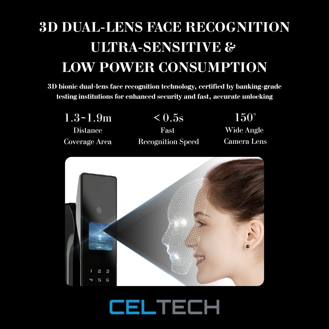 D21-AI 3D Facial & Palm Vein Recognition Smart Lock