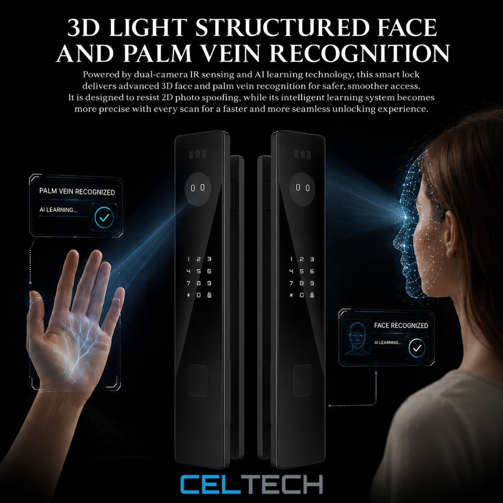 D20-AI 3D Facial & Palm Vein Recognition Smart Lock