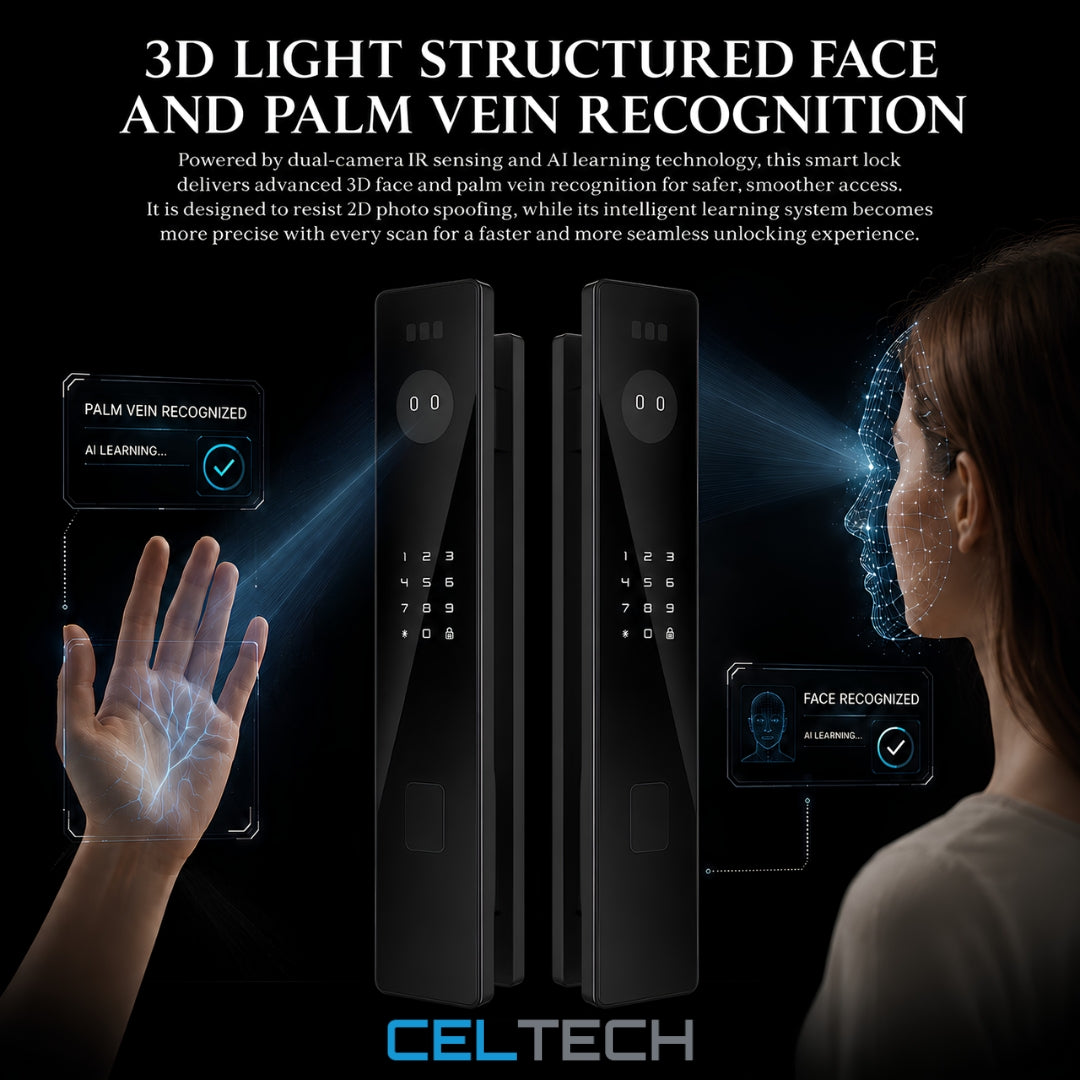 D20-AI 3D Facial & Palm Vein Recognition Smart Lock