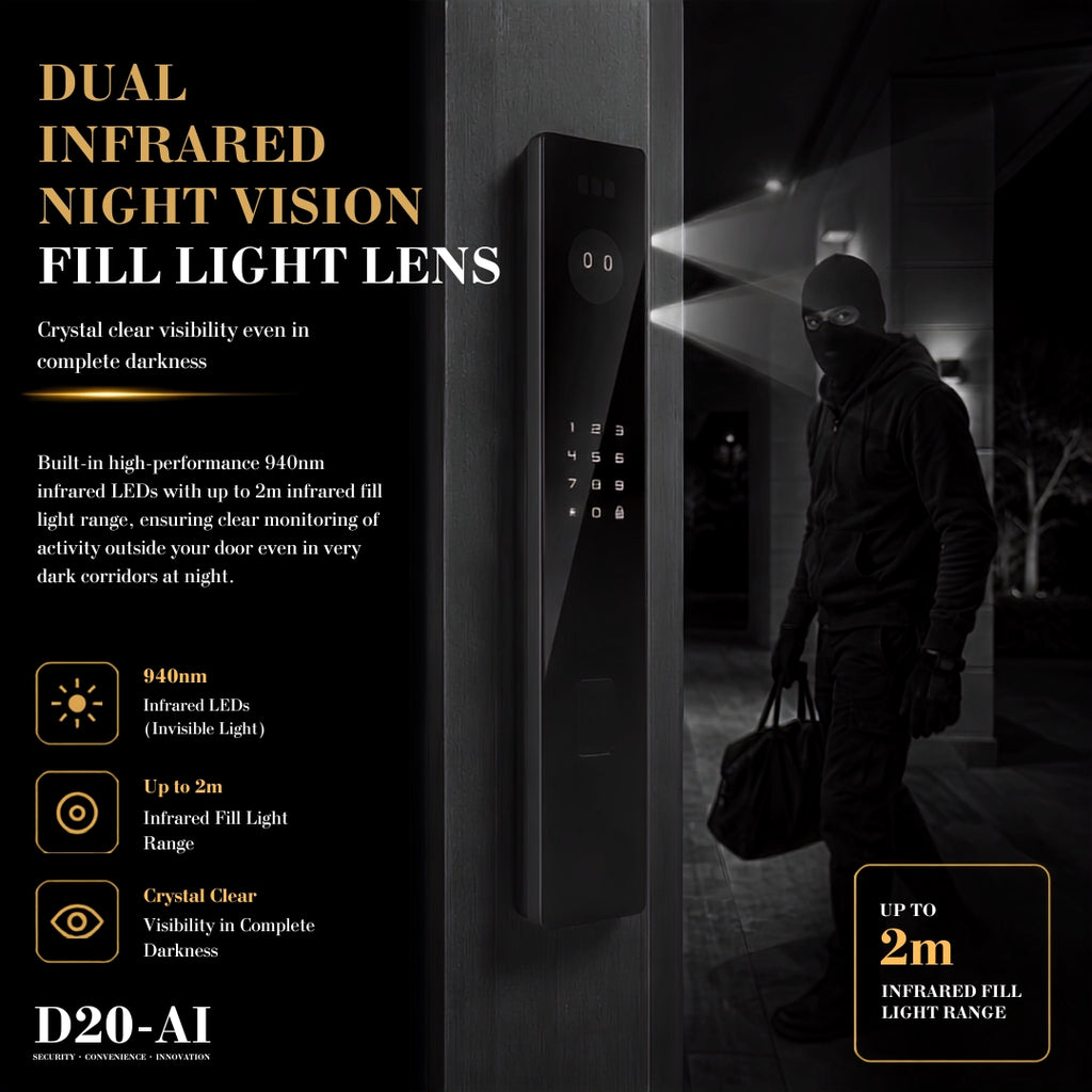 D20-AI 3D Facial & Palm Vein Recognition Smart Lock