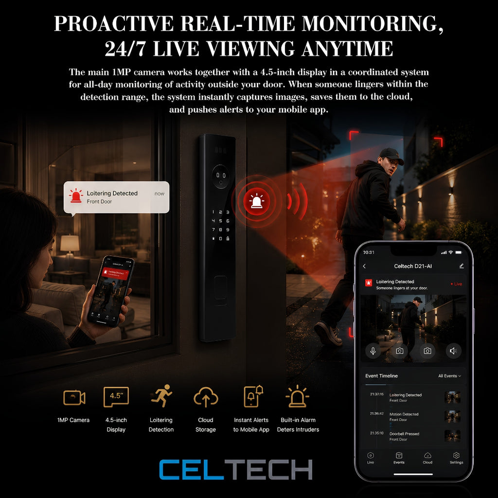 D20-AI 3D Facial & Palm Vein Recognition Smart Lock