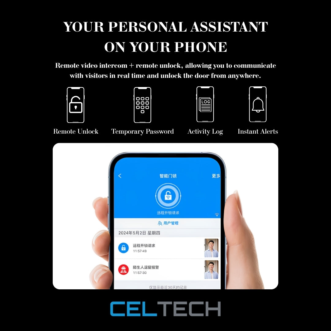 D16-AI 3D Facial & Palm Vein Recognition Smart Lock