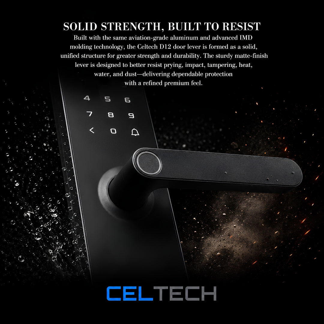 D12 Premium Door Lever Smart Lock