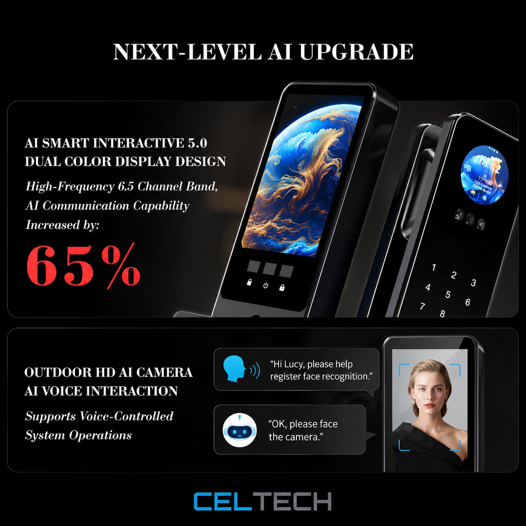 D49-AI 3D Facial & Palm Vein Recognition Smart Lock