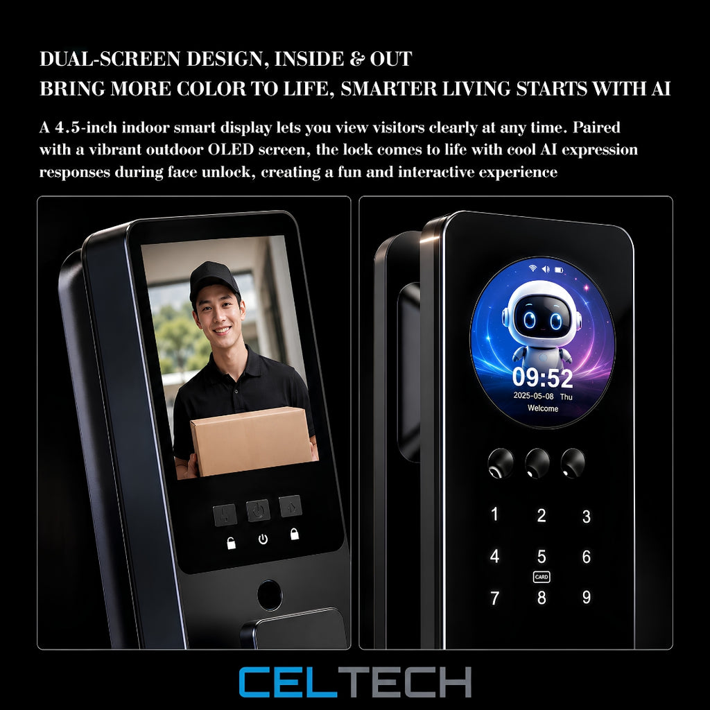 D49-AI 3D Facial & Palm Vein Recognition Smart Lock