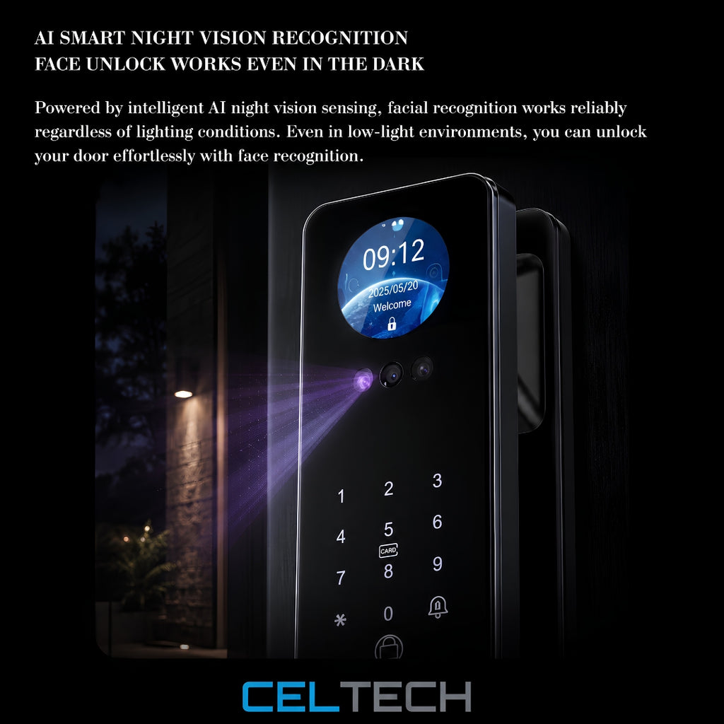 D49-AI 3D Facial & Palm Vein Recognition Smart Lock