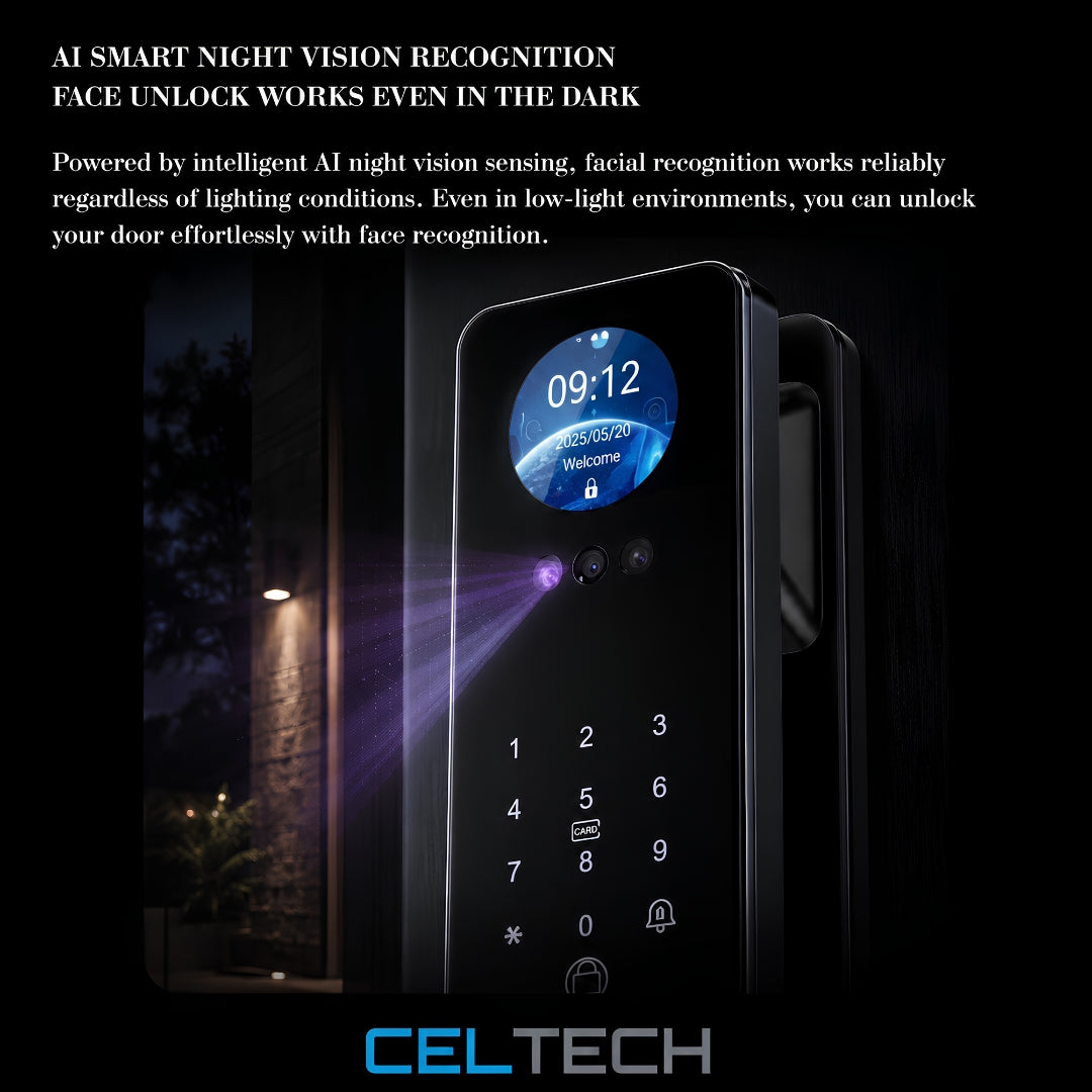 D49-AI 3D Facial & Palm Vein Recognition Smart Lock