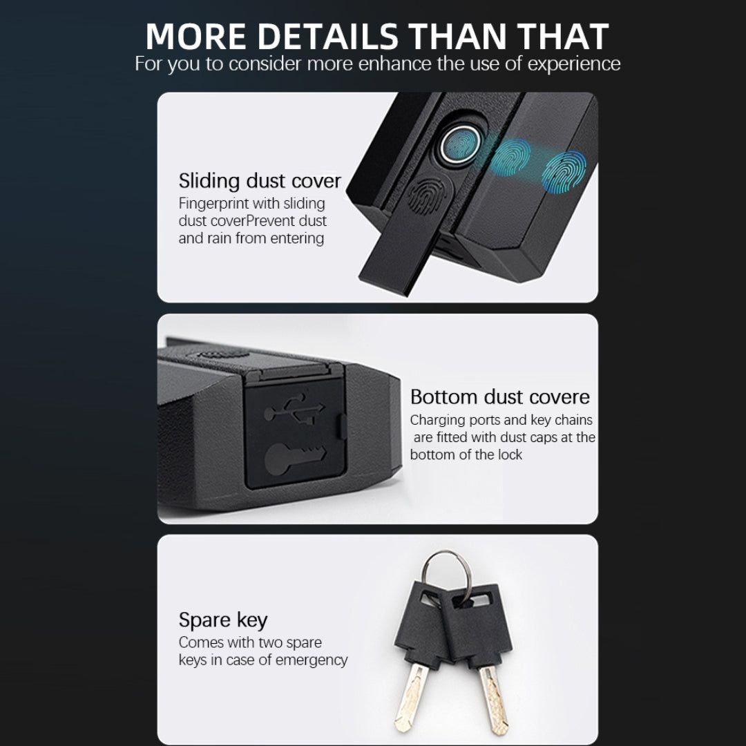 D916 Fingerprint Smart Padlock