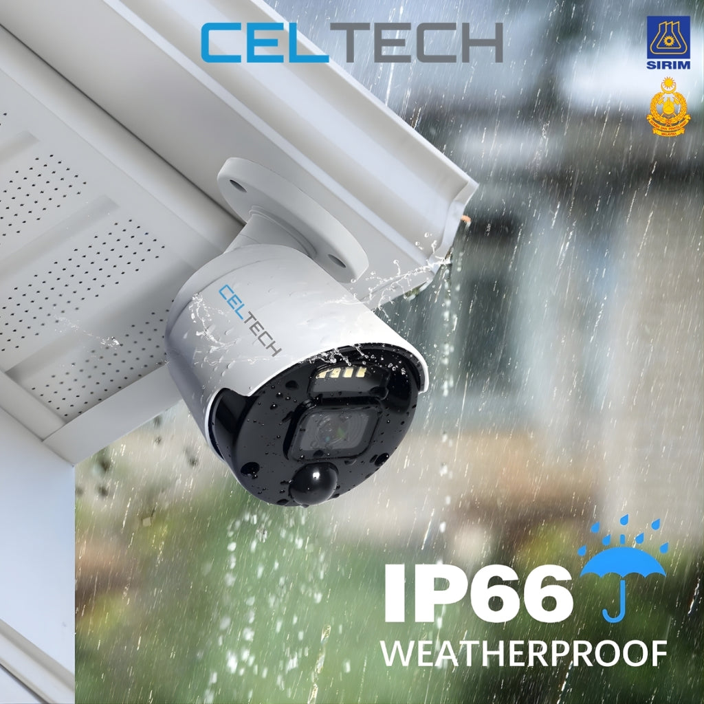 5MP Full Colour Thermal Active Deterrence IP CCTV Bullet Camera
