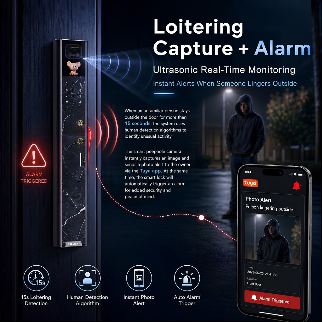 R8-FV-AI MARBLE SMART LOCK