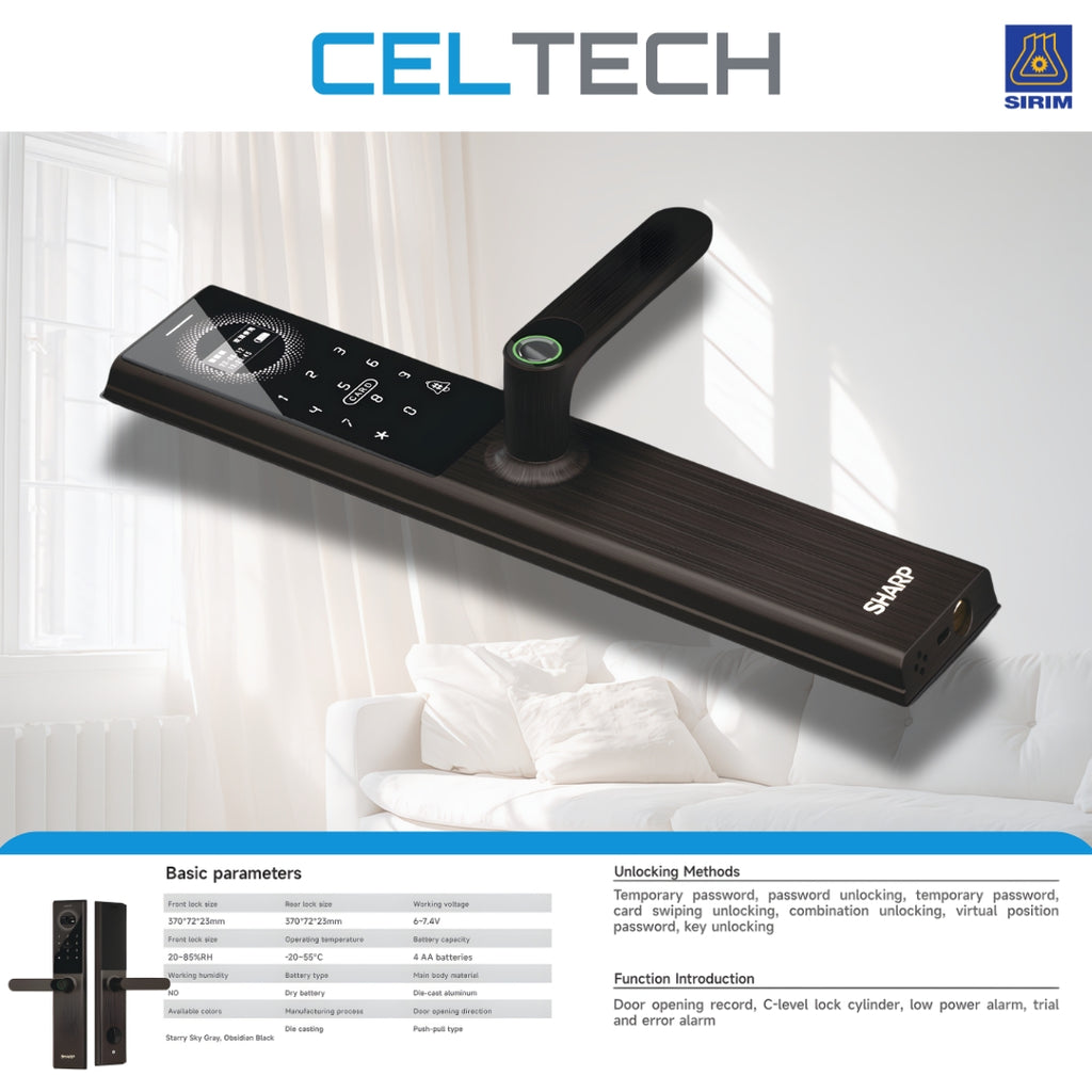 A3-B Lever Handle Smart Lock