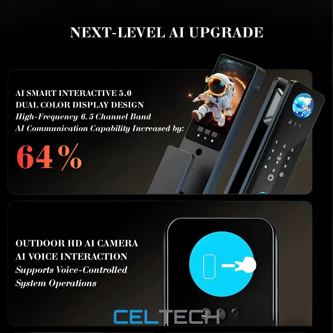 D49-AI 3D Facial & Palm Vein Recognition Smart Lock