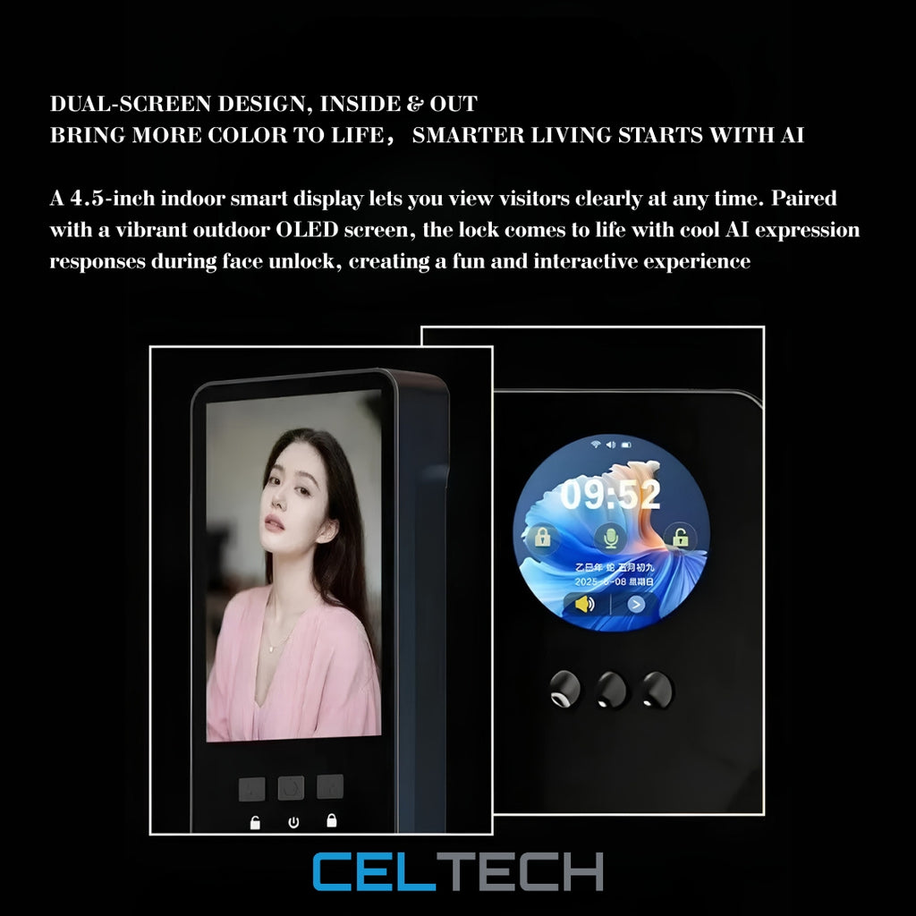 D49-AI 3D Facial & Palm Vein Recognition Smart Lock