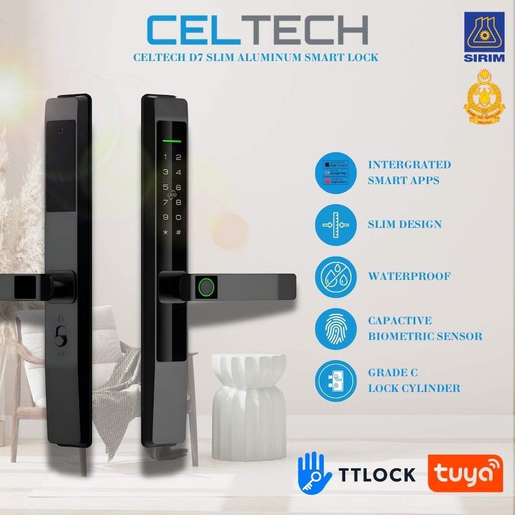 D7 Slim Aluminum Smart Lock