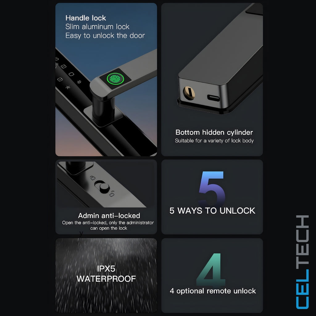 D7 Slim Aluminum Smart Lock