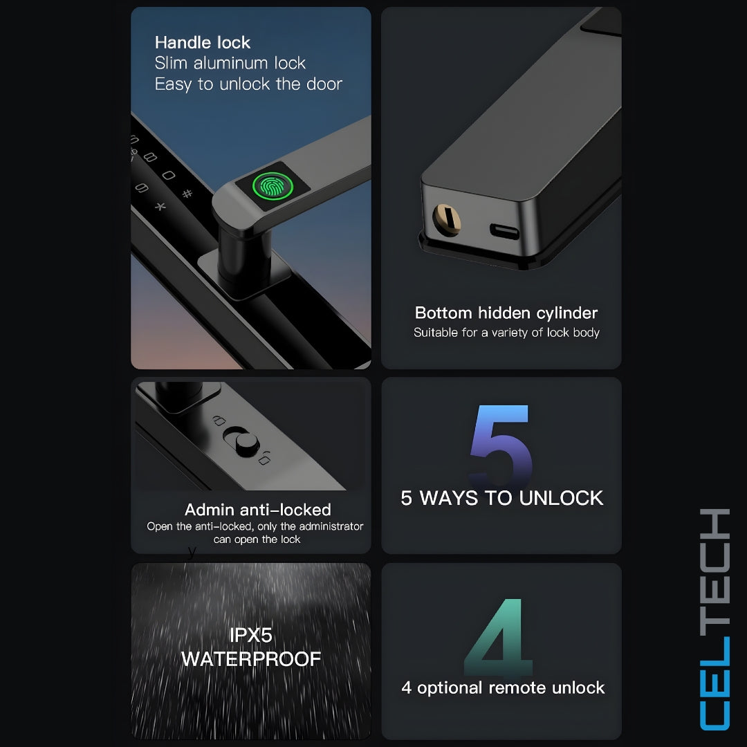 D7 Slim Aluminum Smart Lock