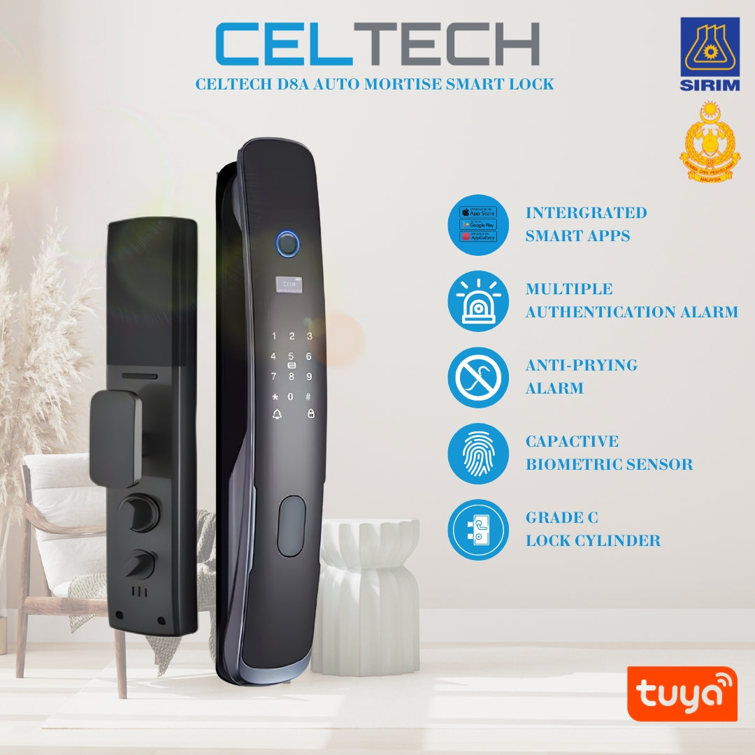 D8A Auto Mortise Smart Lock