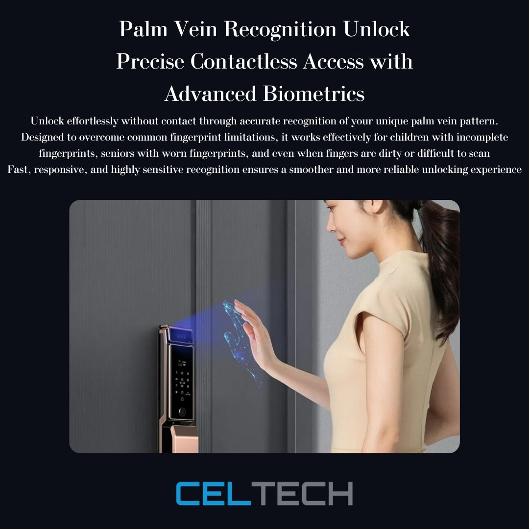 DC700 Dual Lithium Face & Palm Vein Recognition Smart Lock