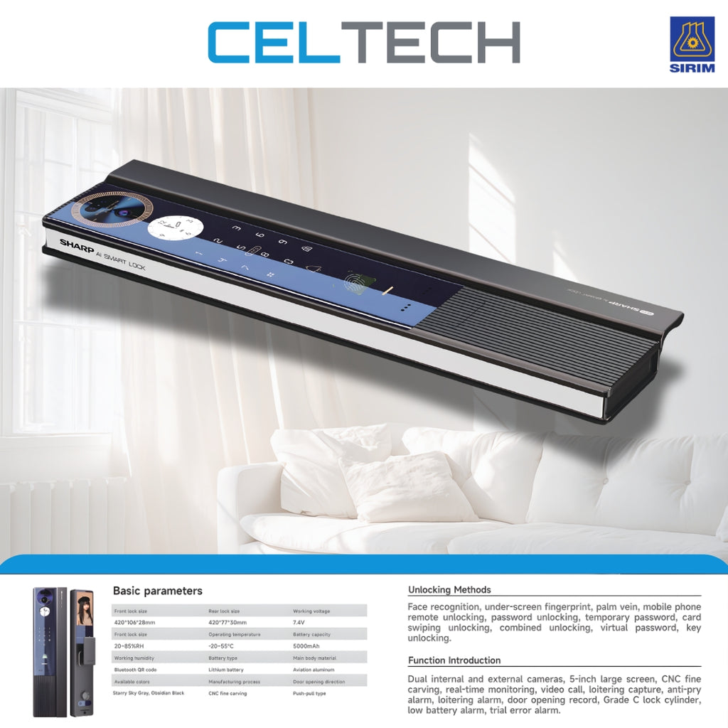 H5-FV Sapphire Crystal Smart Lock