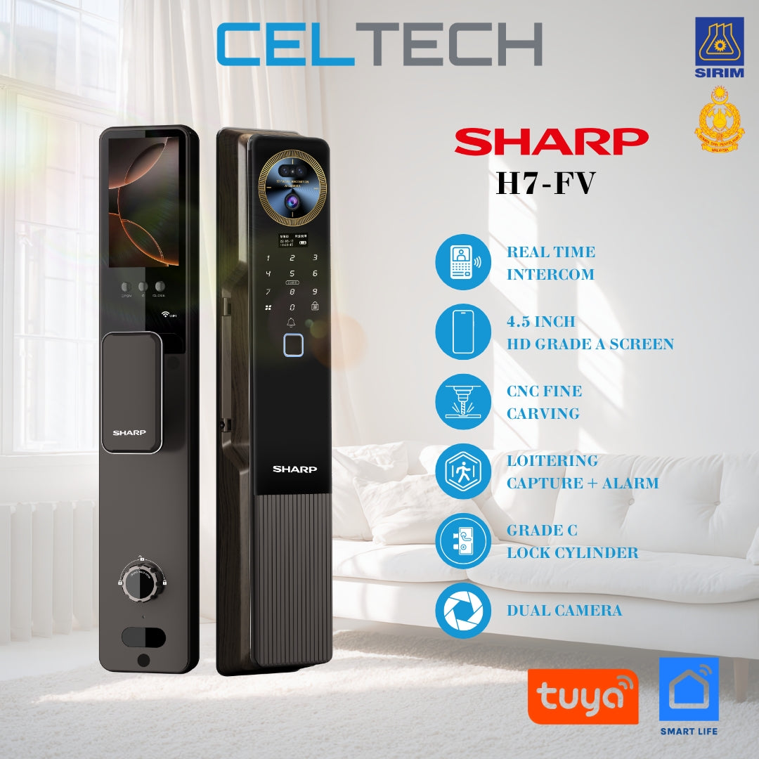H7-FV Face & Palm Vein Recognition Smart Lock