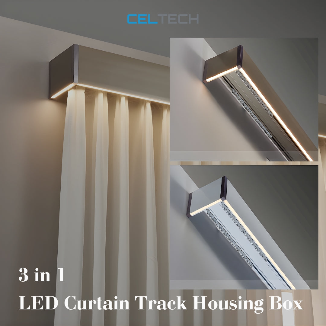 LED Curtain Track Housing Box