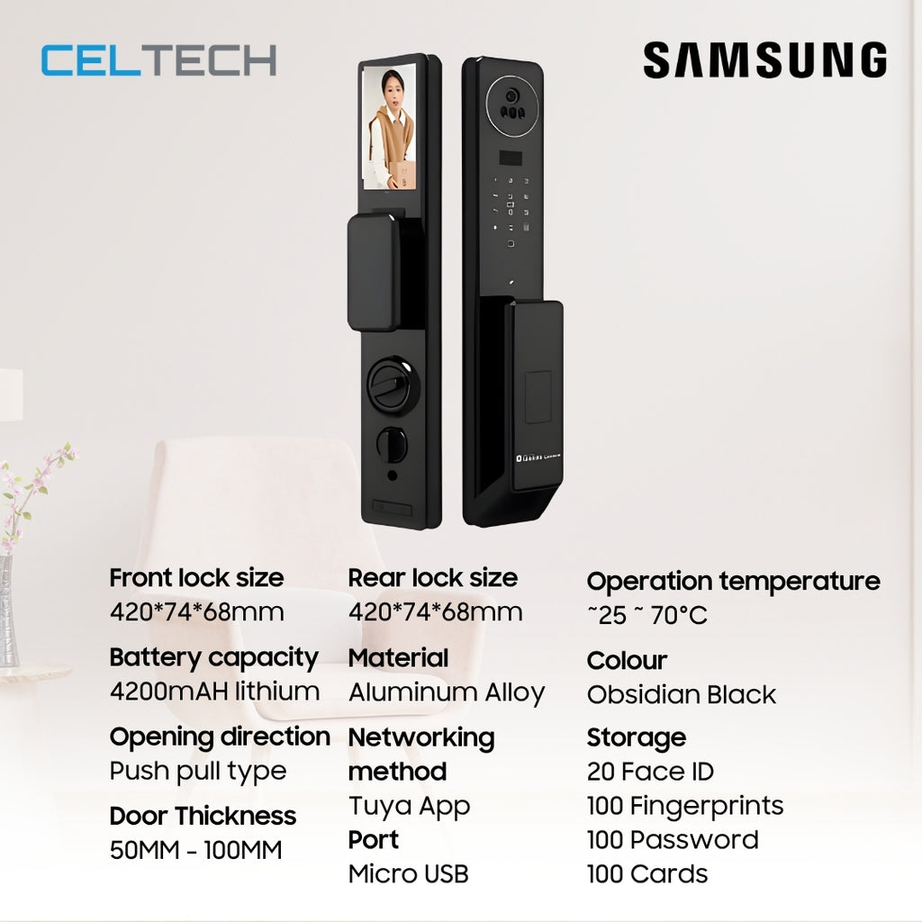 R50V Max Face Recognition Smart Lock