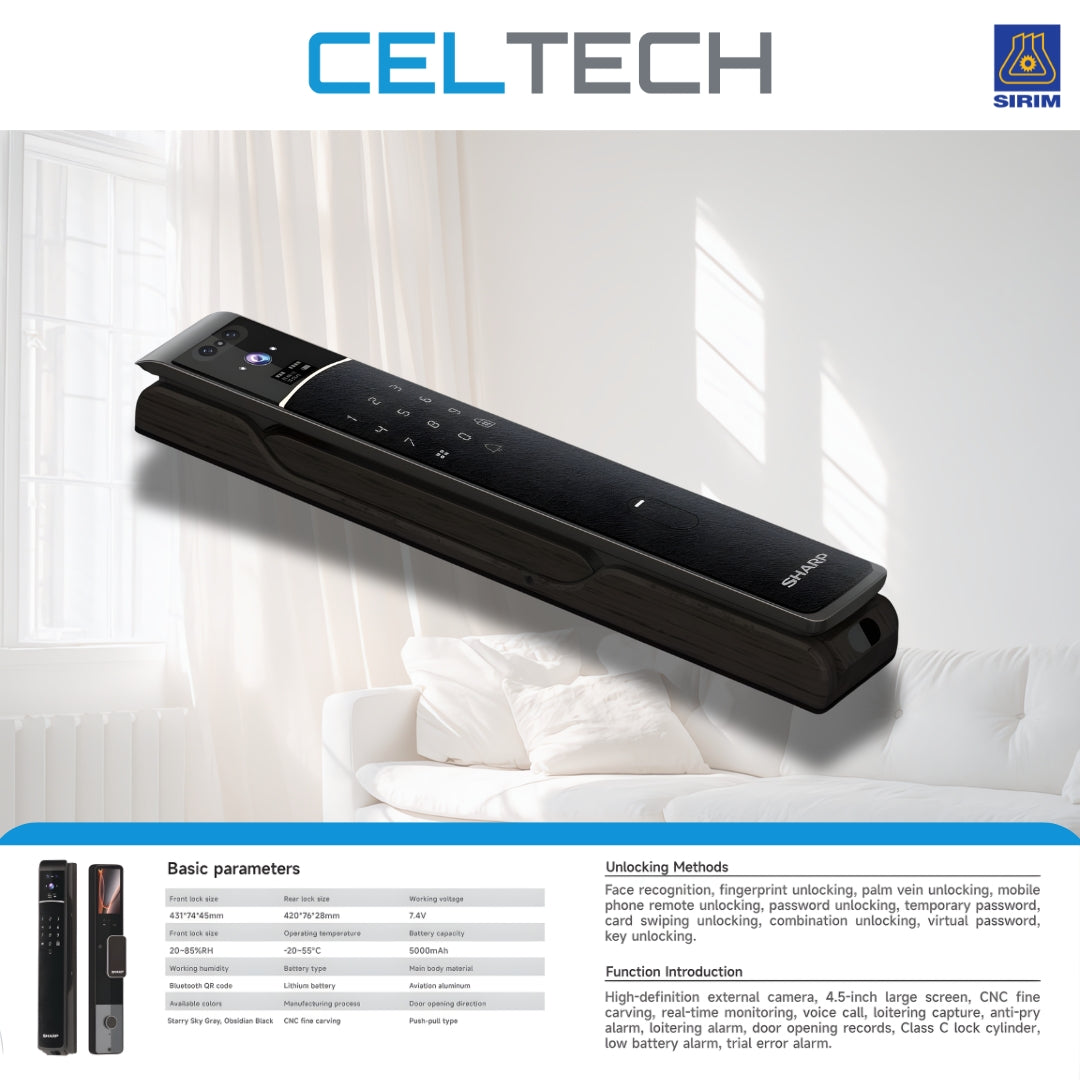 S1-FV Face & Palm Vein Recognition Smart Lock