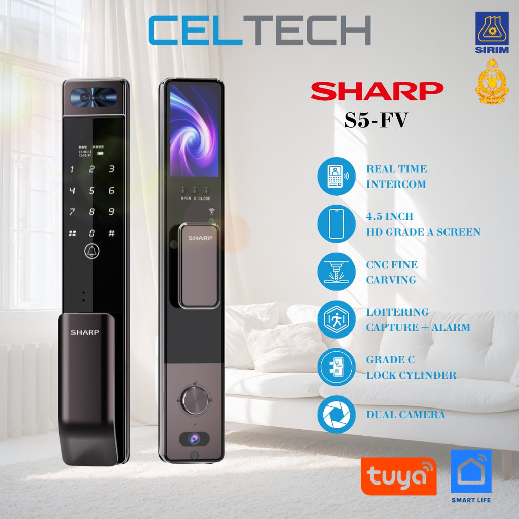 S5-FV Face & Palm Vein Recognition Smart Lock