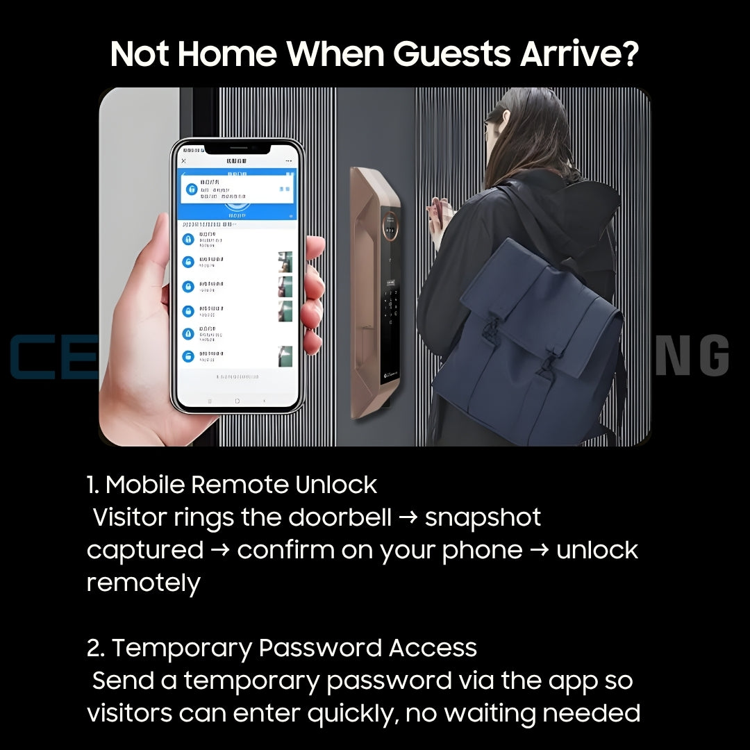 X9 Biometric 3D Face & Palm Recognition Smart Lock