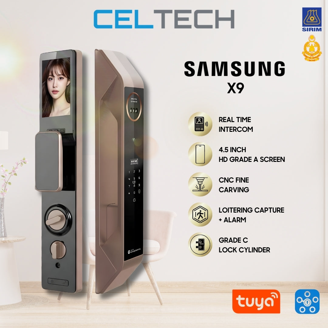 X9 Biometric 3D Face & Palm Recognition Smart Lock