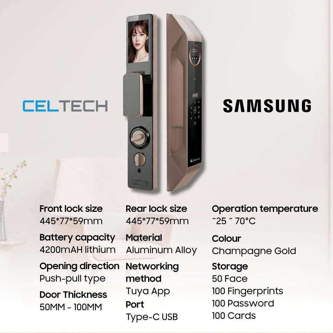 X9 Biometric 3D Face & Palm Recognition Smart Lock